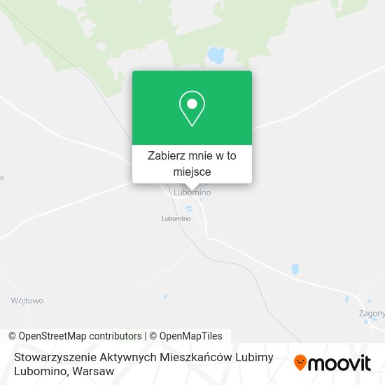 Mapa Stowarzyszenie Aktywnych Mieszkańców Lubimy Lubomino