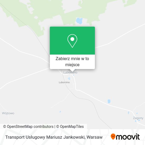 Mapa Transport Usługowy Mariusz Jankowski