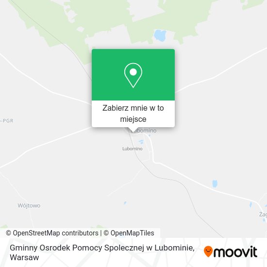 Mapa Gminny Osrodek Pomocy Spolecznej w Lubominie