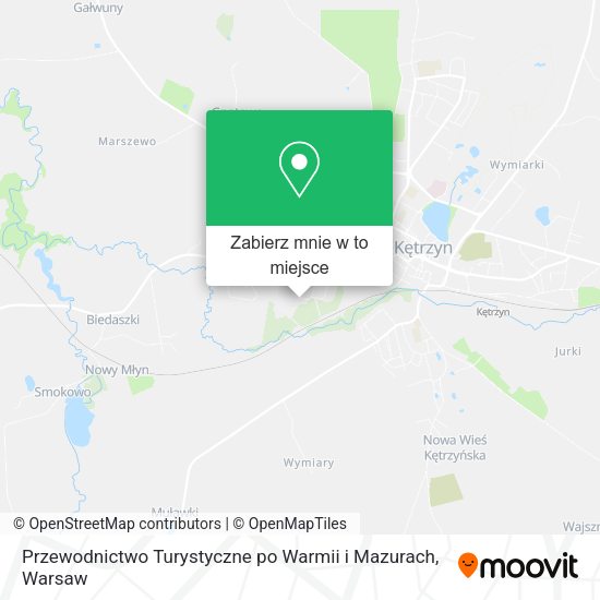 Mapa Przewodnictwo Turystyczne po Warmii i Mazurach