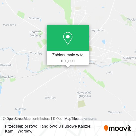 Mapa Przedsiębiorstwo Handlowo Usługowe Kaszlej Kamil