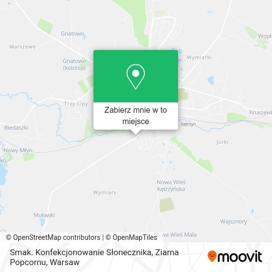 Mapa Smak. Konfekcjonowanie Słonecznika, Ziarna Popcornu