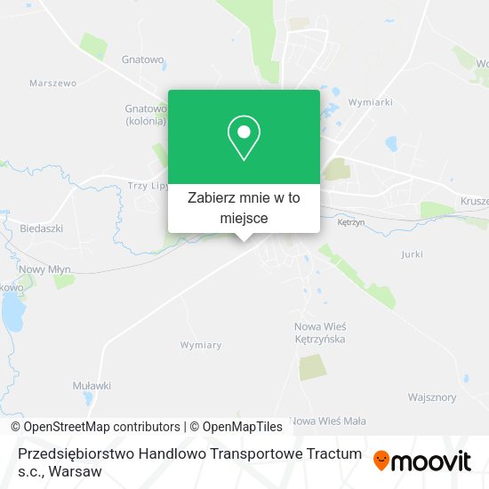 Mapa Przedsiębiorstwo Handlowo Transportowe Tractum s.c.