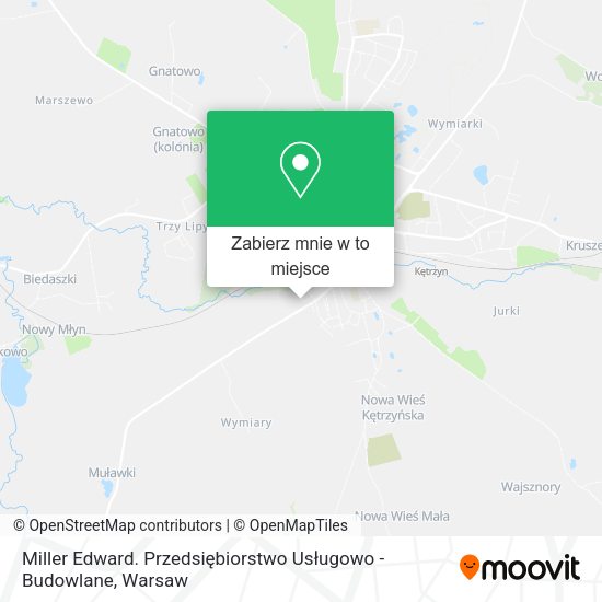 Mapa Miller Edward. Przedsiębiorstwo Usługowo - Budowlane