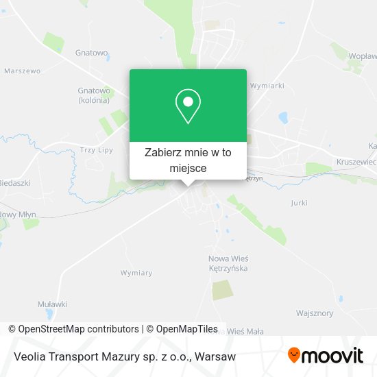 Mapa Veolia Transport Mazury sp. z o.o.