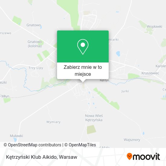 Mapa Kętrzyński Klub Aikido