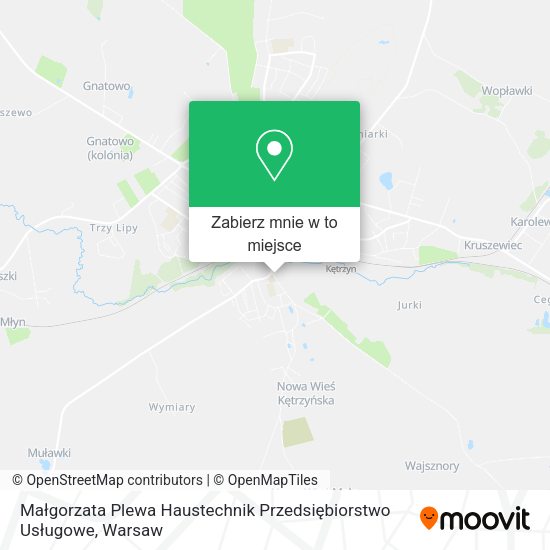 Mapa Małgorzata Plewa Haustechnik Przedsiębiorstwo Usługowe