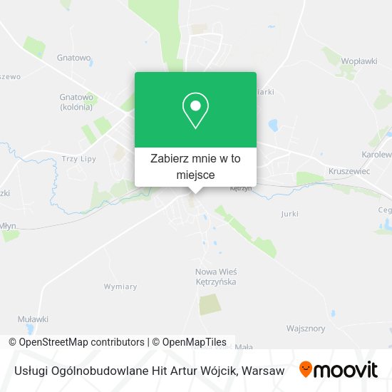 Mapa Usługi Ogólnobudowlane Hit Artur Wójcik