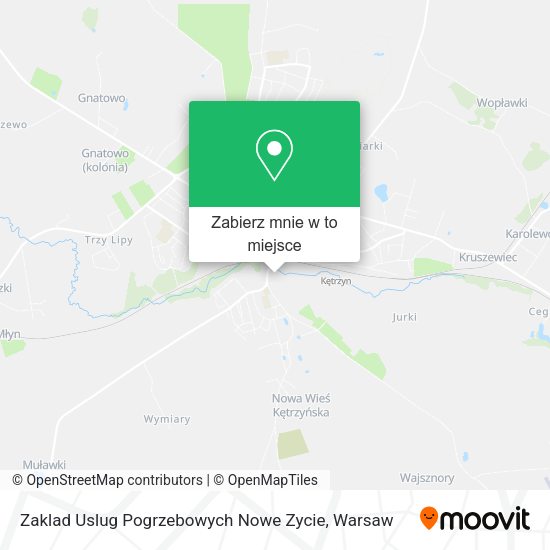 Mapa Zaklad Uslug Pogrzebowych Nowe Zycie