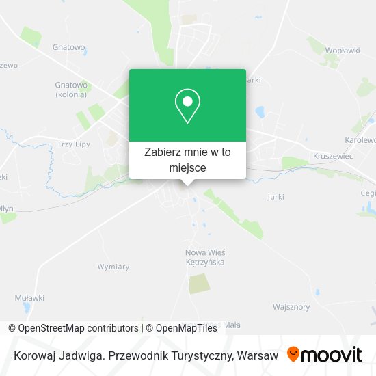 Mapa Korowaj Jadwiga. Przewodnik Turystyczny