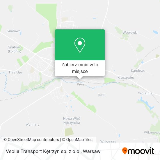 Mapa Veolia Transport Kętrzyn sp. z o.o.