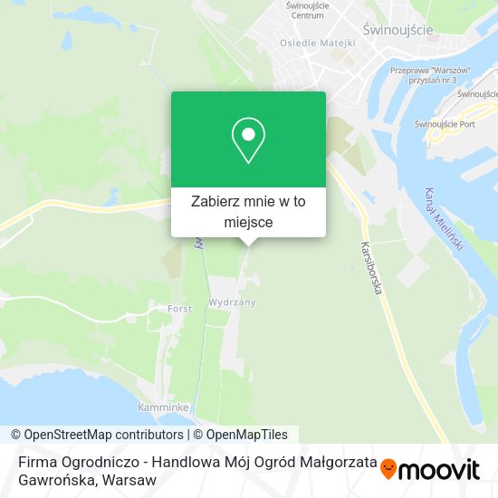 Mapa Firma Ogrodniczo - Handlowa Mój Ogród Małgorzata Gawrońska