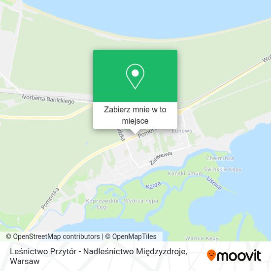 Mapa Leśnictwo Przytór - Nadleśnictwo Międzyzdroje