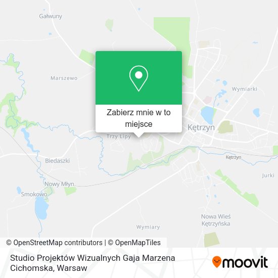 Mapa Studio Projektów Wizualnych Gaja Marzena Cichomska