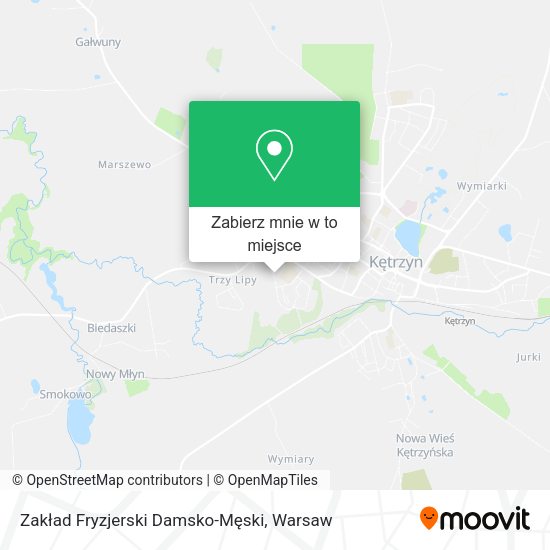 Mapa Zakład Fryzjerski Damsko-Męski