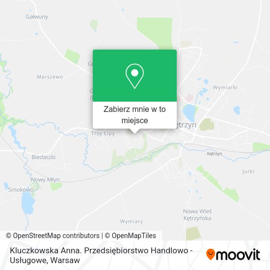 Mapa Kluczkowska Anna. Przedsiębiorstwo Handlowo - Usługowe