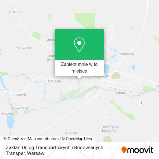 Mapa Zaklad Uslug Transportowych i Budowlanych Transper