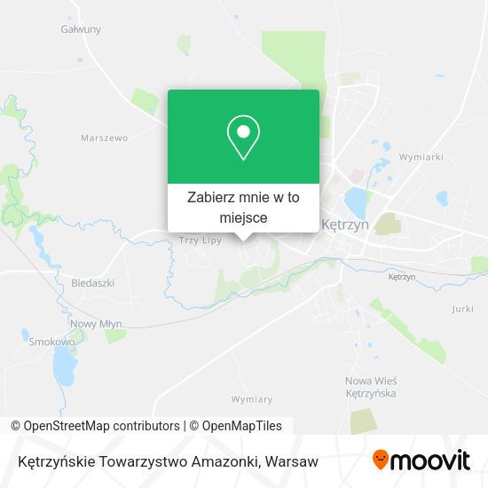 Mapa Kętrzyńskie Towarzystwo Amazonki