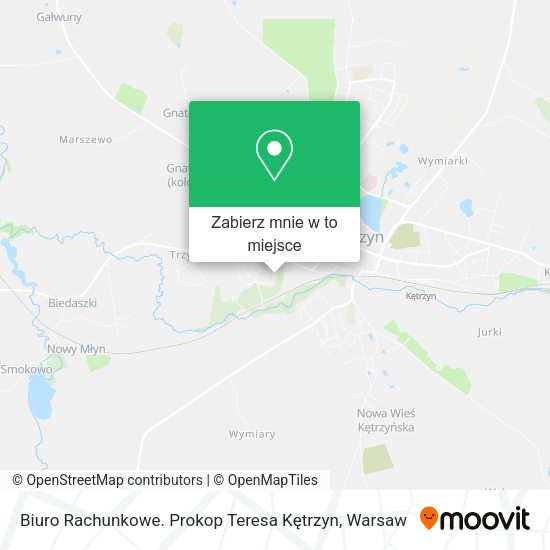 Mapa Biuro Rachunkowe. Prokop Teresa Kętrzyn