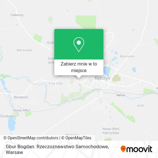 Mapa Gbur Bogdan. Rzeczoznawstwo Samochodowe