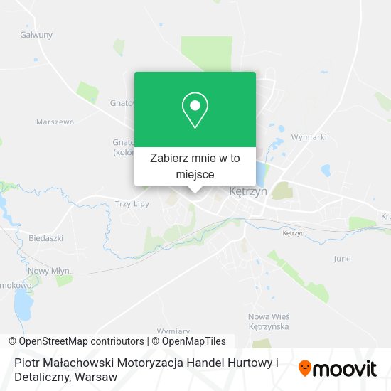 Mapa Piotr Małachowski Motoryzacja Handel Hurtowy i Detaliczny