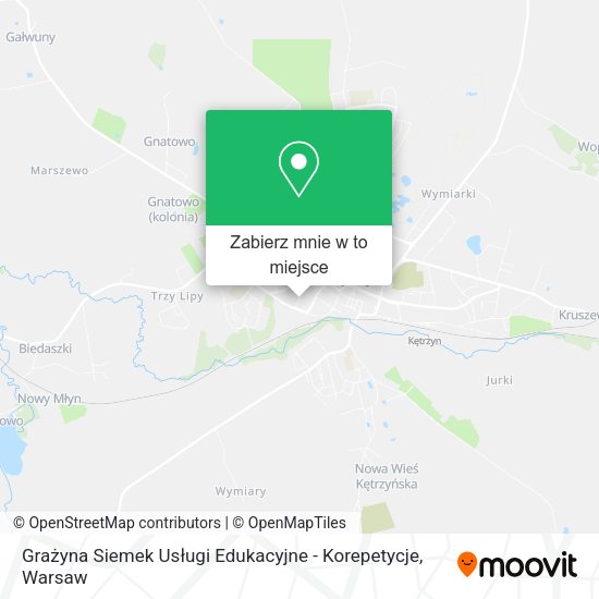 Mapa Grażyna Siemek Usługi Edukacyjne - Korepetycje