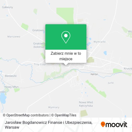 Mapa Jarosław Bogdanowicz Finanse i Ubezpieczenia