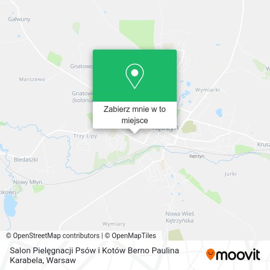 Mapa Salon Pielęgnacji Psów i Kotów Berno Paulina Karabela