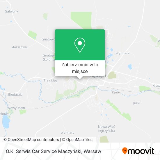 Mapa O.K. Serwis Car Service Mączyński