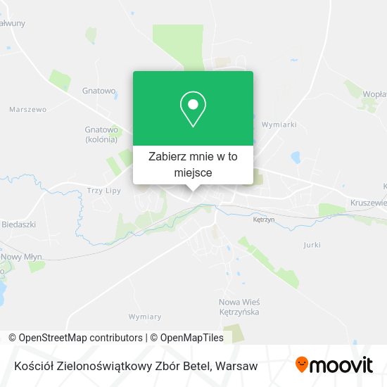 Mapa Kościół Zielonoświątkowy Zbór Betel