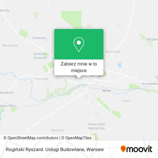 Mapa Rogiński Ryszard. Usługi Budowlane