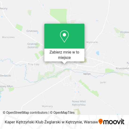 Mapa Kaper Kętrzyński Klub Żeglarski w Kętrzynie