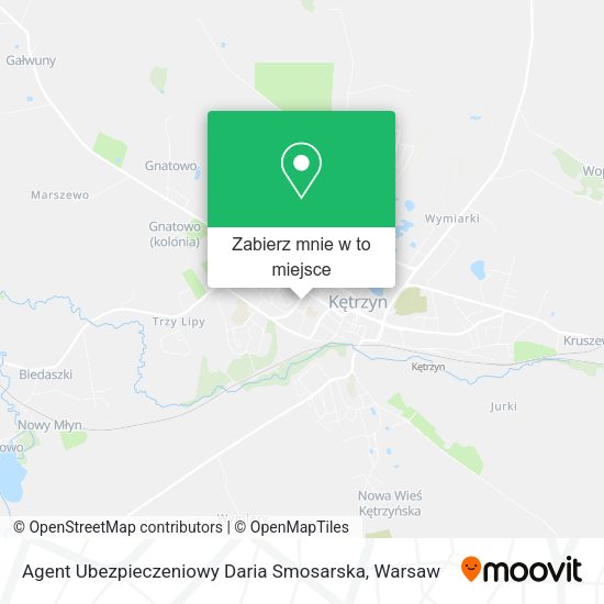 Mapa Agent Ubezpieczeniowy Daria Smosarska