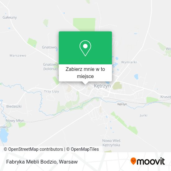 Mapa Fabryka Mebli Bodzio