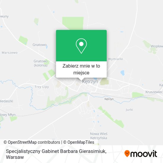 Mapa Specjalistyczny Gabinet Barbara Gierasimiuk