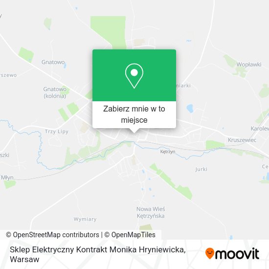 Mapa Sklep Elektryczny Kontrakt Monika Hryniewicka