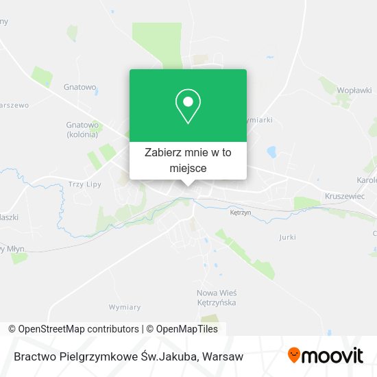 Mapa Bractwo Pielgrzymkowe Św.Jakuba