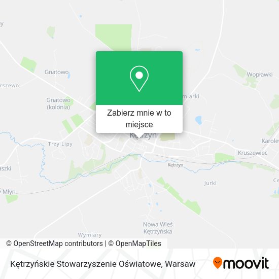 Mapa Kętrzyńskie Stowarzyszenie Oświatowe