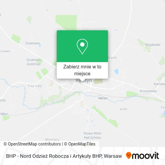 Mapa BHP - Nord Odzież Robocza i Artykuły BHP