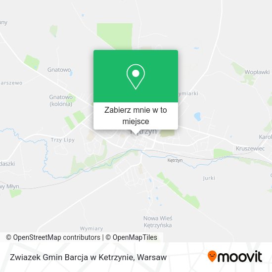 Mapa Zwiazek Gmin Barcja w Ketrzynie