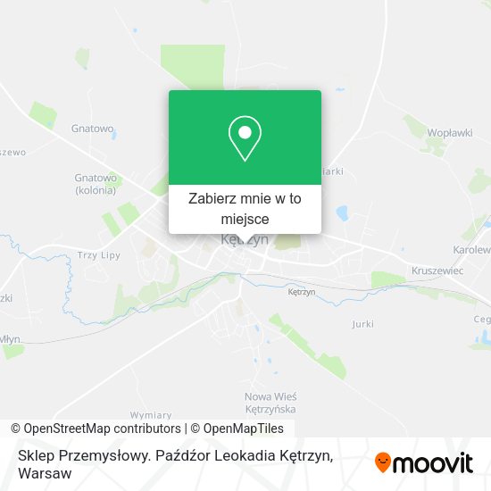 Mapa Sklep Przemysłowy. Paźdźor Leokadia Kętrzyn