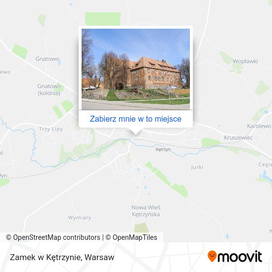 Mapa Zamek w Kętrzynie