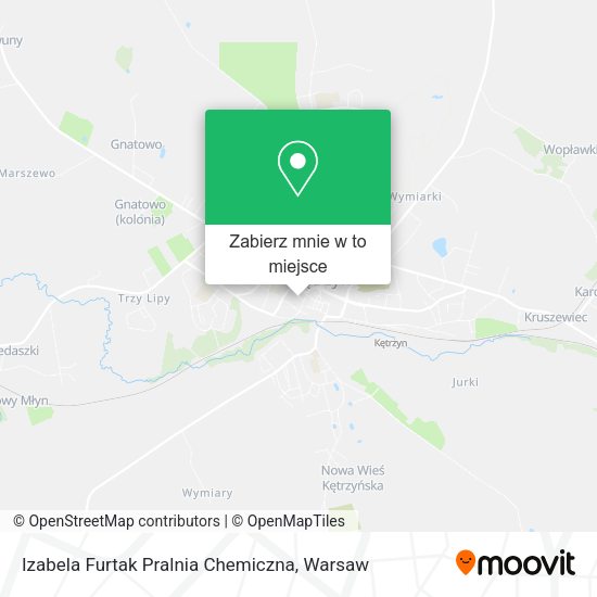 Mapa Izabela Furtak Pralnia Chemiczna