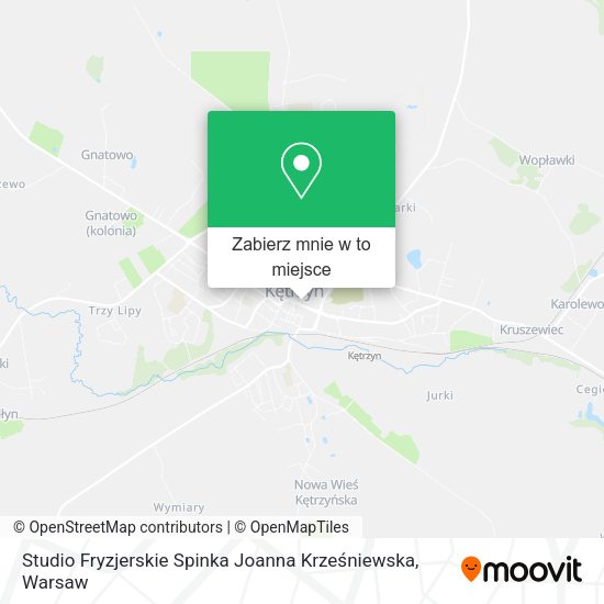 Mapa Studio Fryzjerskie Spinka Joanna Krześniewska