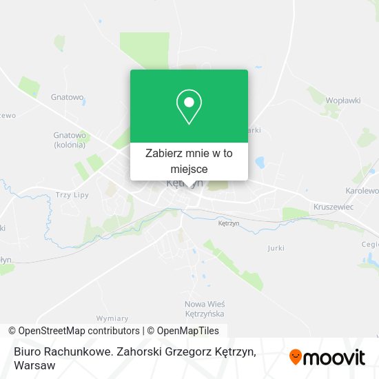 Mapa Biuro Rachunkowe. Zahorski Grzegorz Kętrzyn