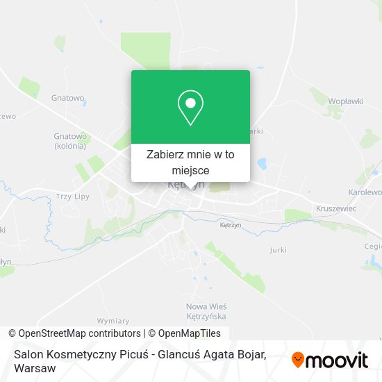 Mapa Salon Kosmetyczny Picuś - Glancuś Agata Bojar