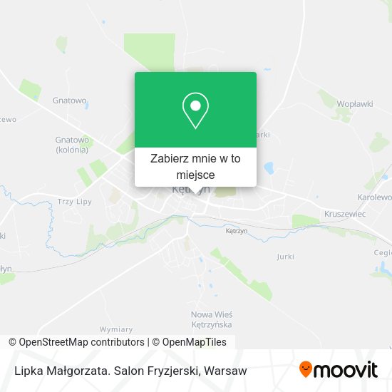 Mapa Lipka Małgorzata. Salon Fryzjerski