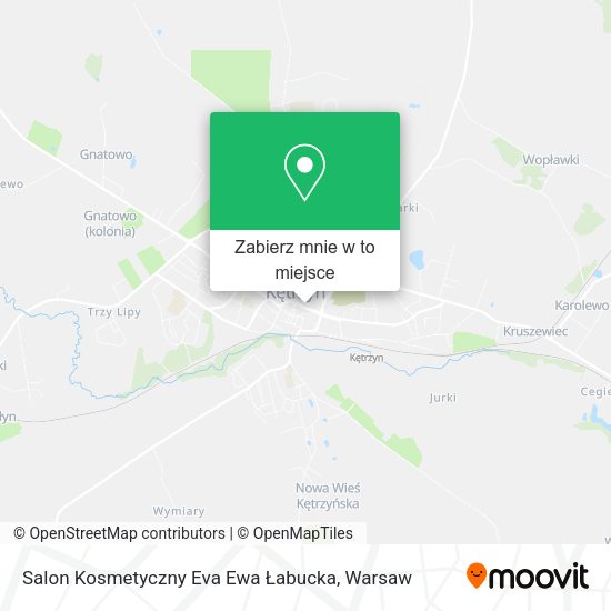 Mapa Salon Kosmetyczny Eva Ewa Łabucka