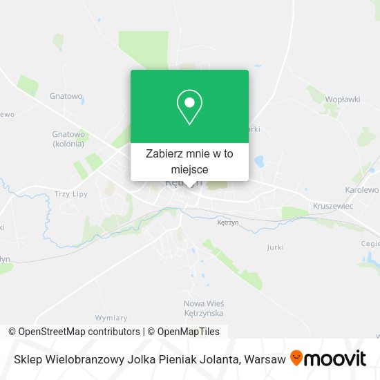 Mapa Sklep Wielobranzowy Jolka Pieniak Jolanta