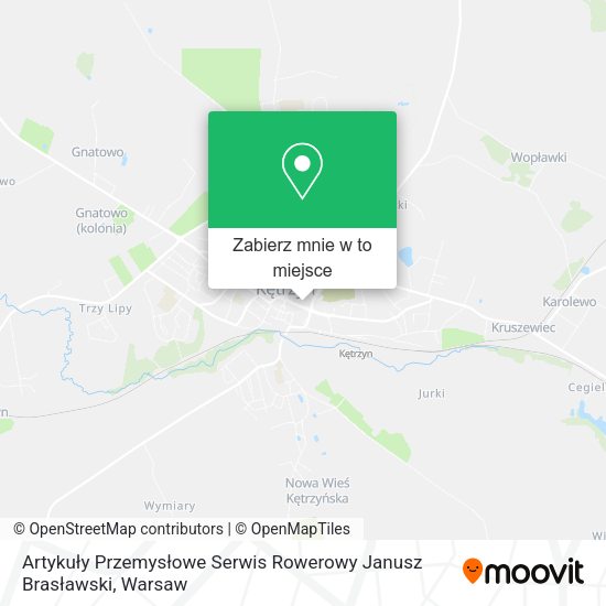 Mapa Artykuły Przemysłowe Serwis Rowerowy Janusz Brasławski